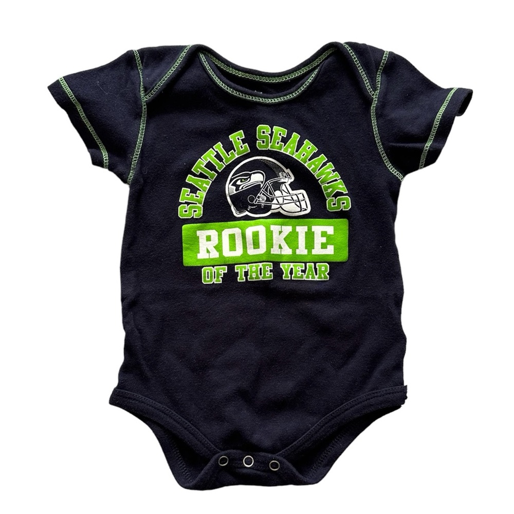 NFL Seattle Seahawks Infant “Rookie of the Year” One Piece Size 12 Months‎